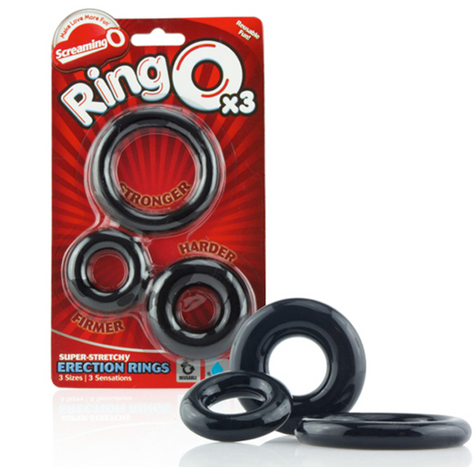 Screaming O - 3 Pack Ring O - black